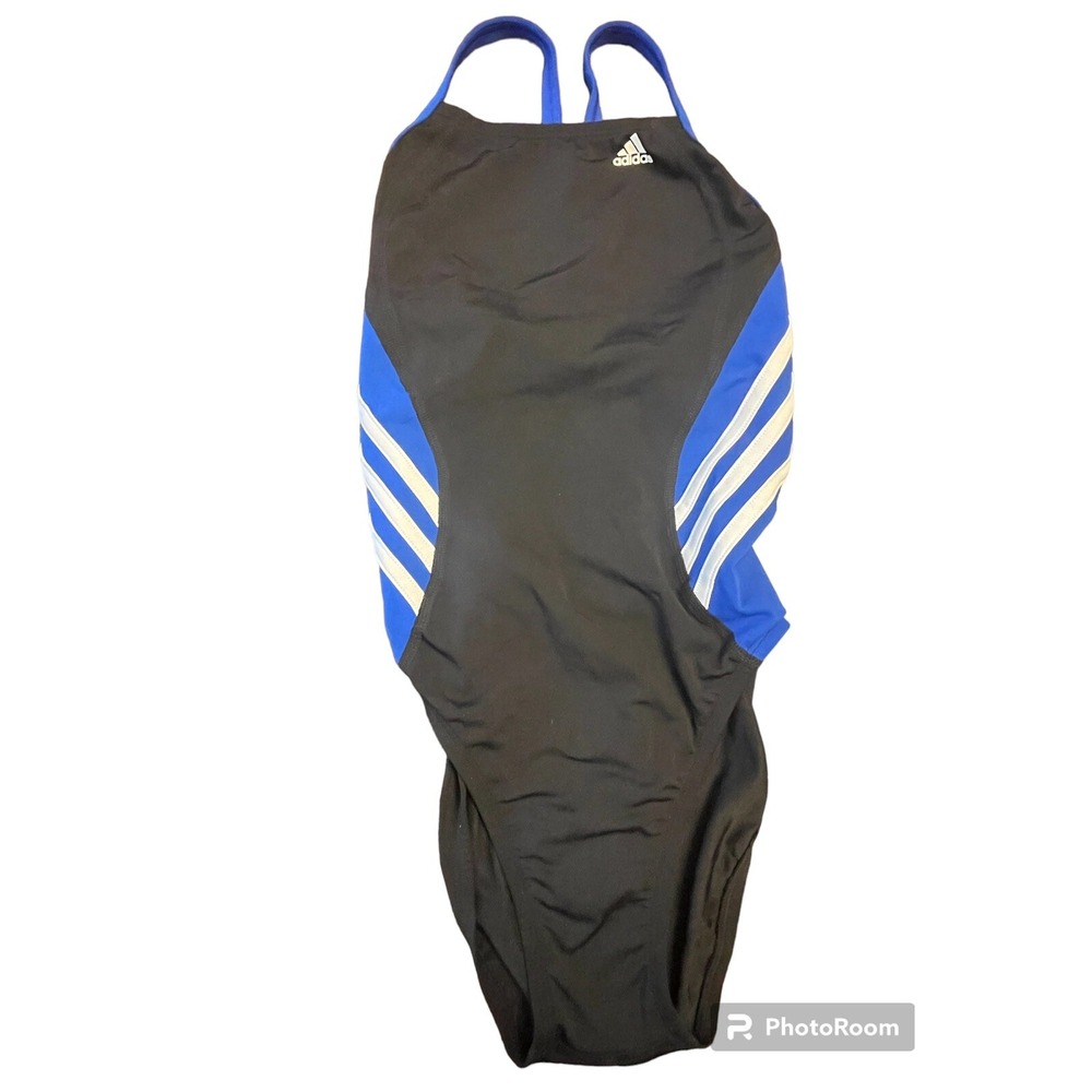 Adidas Women's Solid Infinitex Splice Vortex Back Blue Black SZ 28 AWX8410